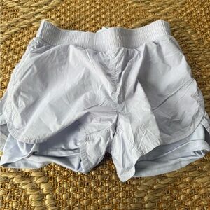 Light Purple Athleta Girls Active Run Shorts with built in shorts size XXL (16)